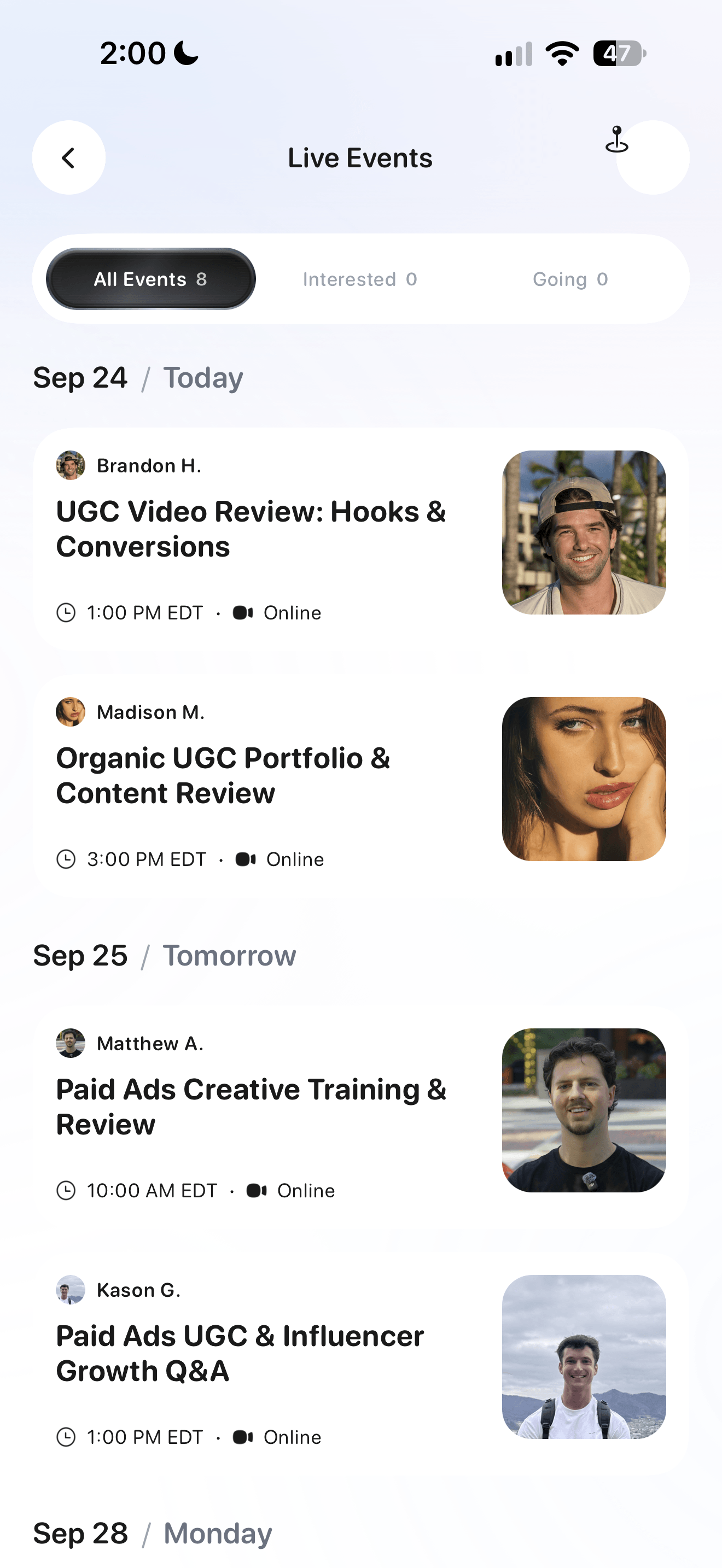 Get Feedback from Creators